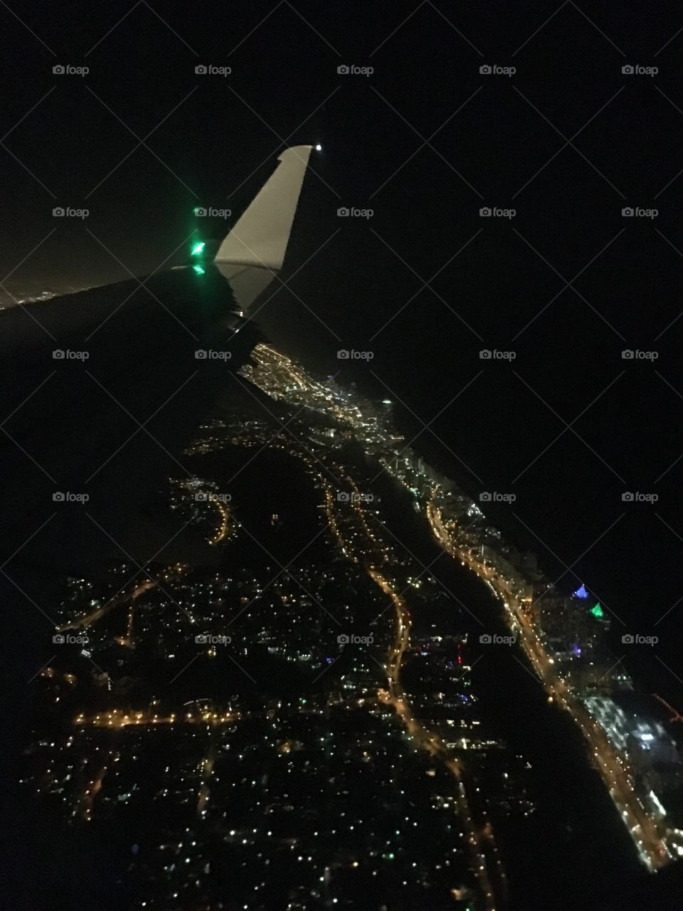 Flying into Miami, FL