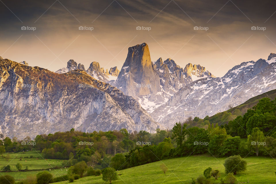 Amazing mountain Naranjo de Bulnes, Spain