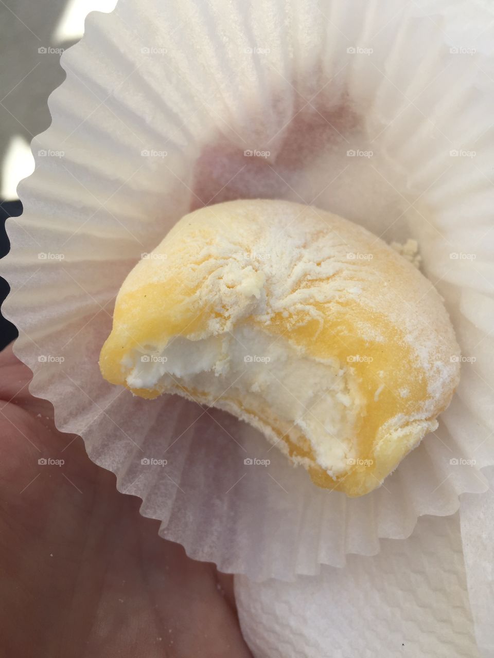 Japanese pineapple mochi ice cream 