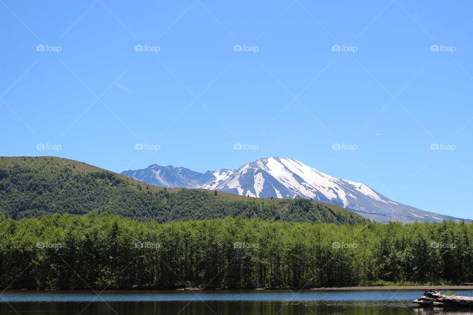 Mountain, Lake, Landscape, Snow, Water