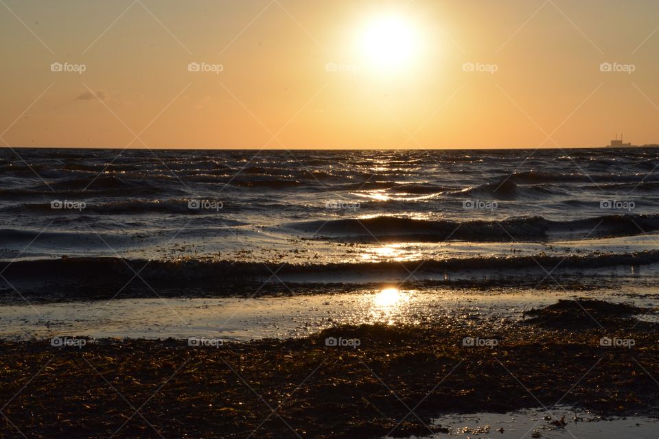 Sunset view at beach