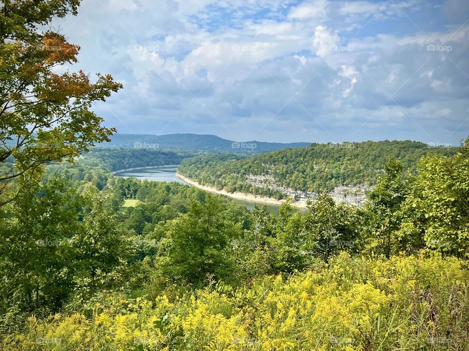 View of a river in Kentucky 