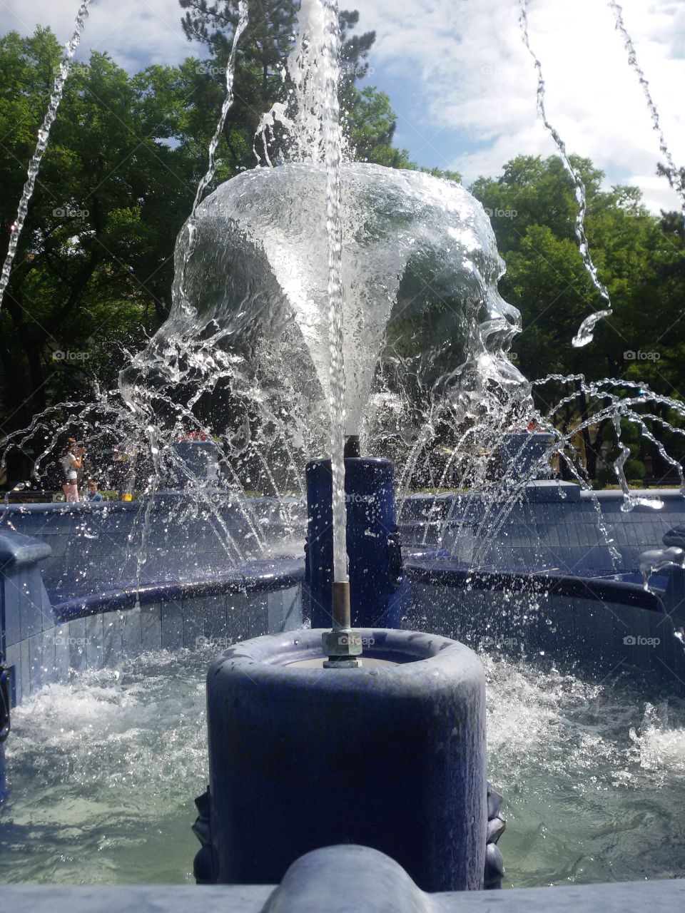 Close up of a water fountain