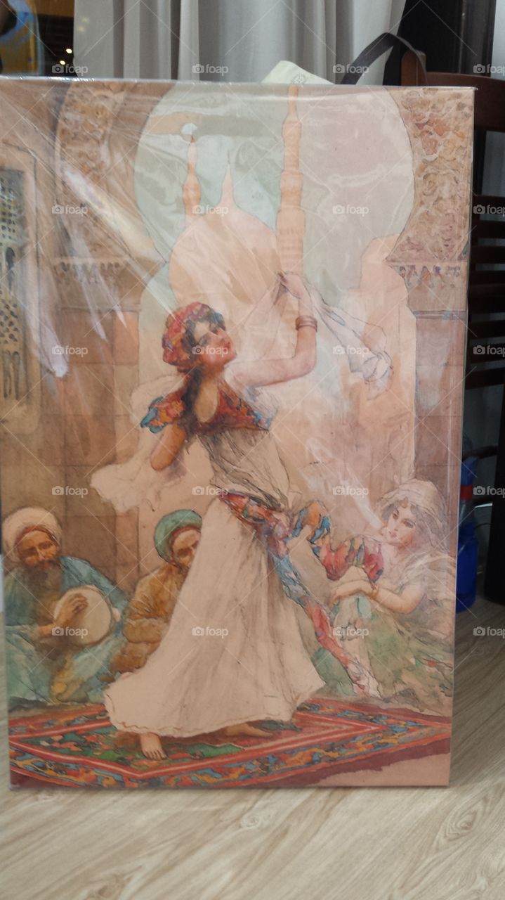 Belly dancing  painting