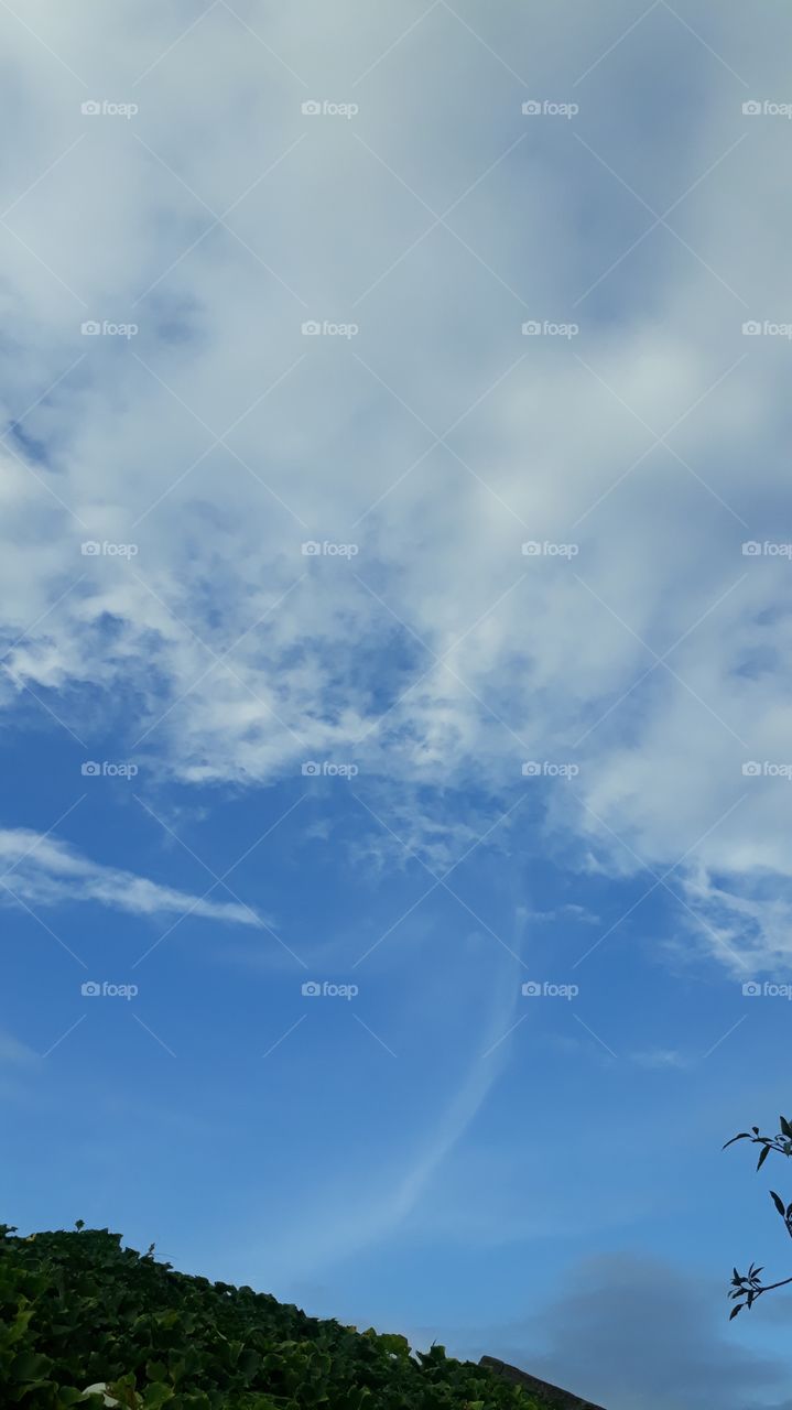 Beautiful cloud in the sky Indian village