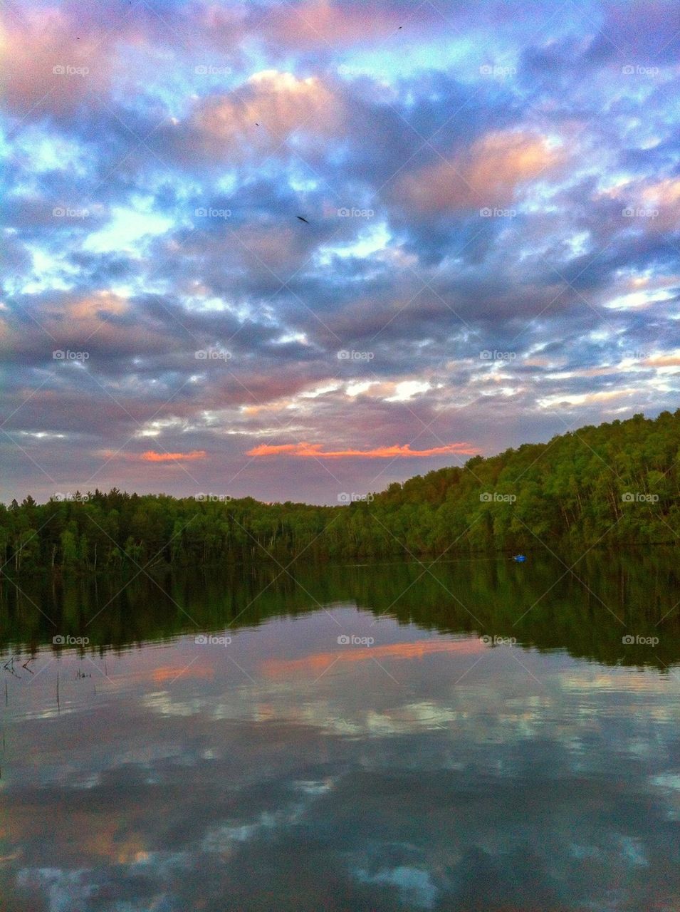 Kayaking in the sunset