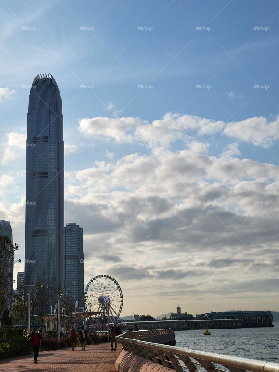 Wanchai Waterfront Promenade Hong Kong