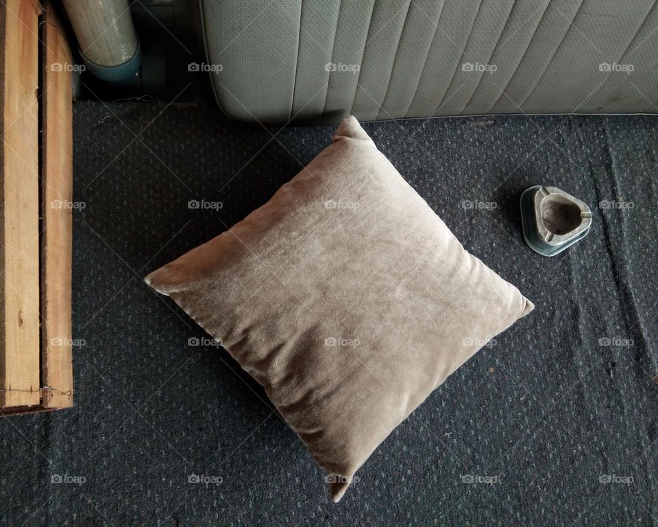 pillow on the carpet