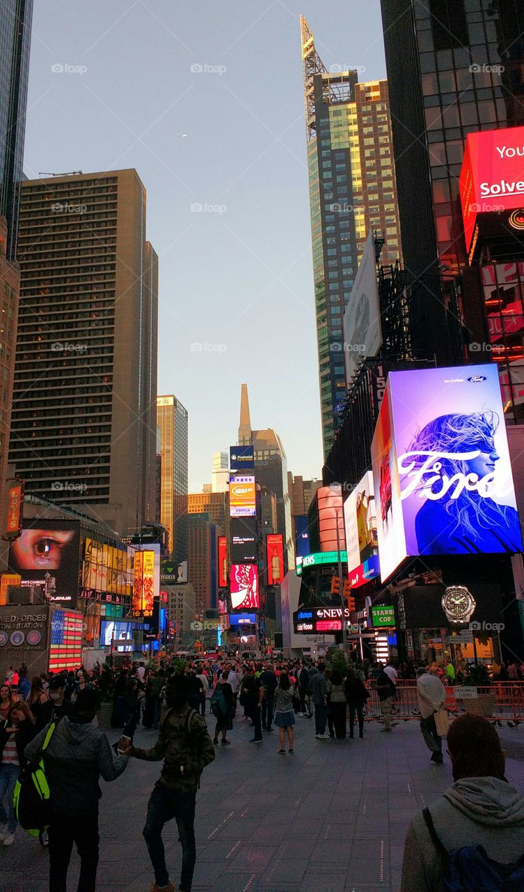 Times Square at Dusk NYC