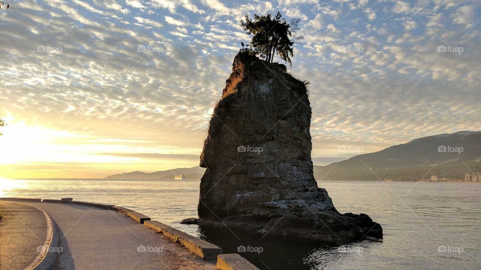 Siwash Rock in Vancouver, B.C., Canada