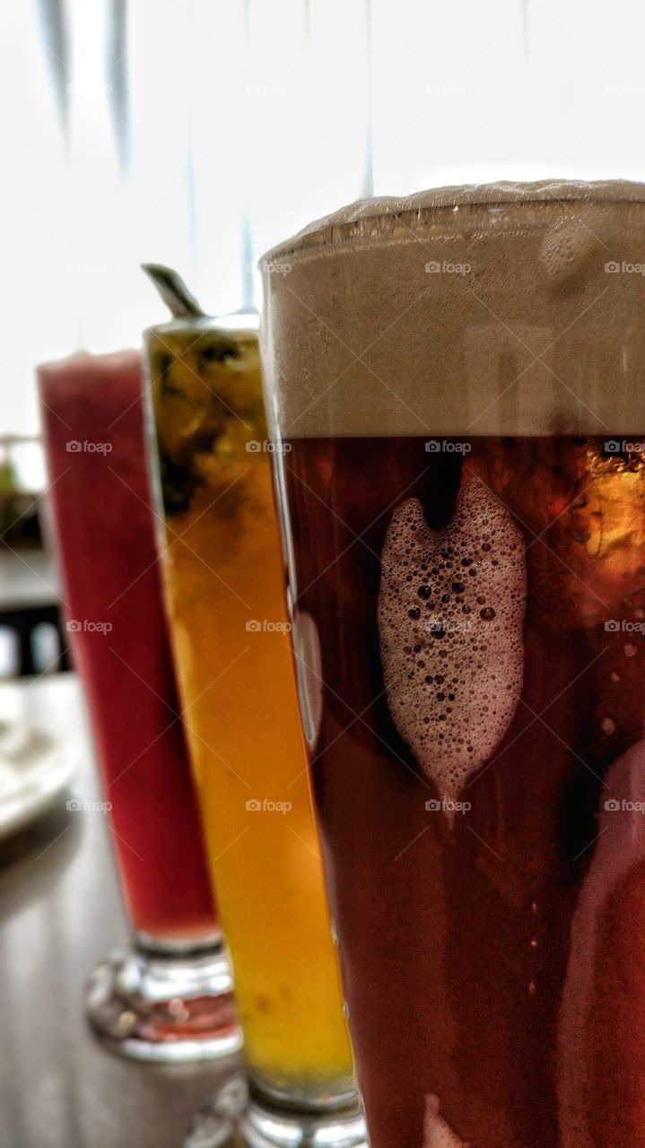 Summer drinks are so refreshing! Are you ready for the summers and these amazing summer drinks?
This has to be one of my favorite drink clicks. 
There's watermelon thyme, 
Kaffir lime drink and lemon ice tea. 
Just perfect.