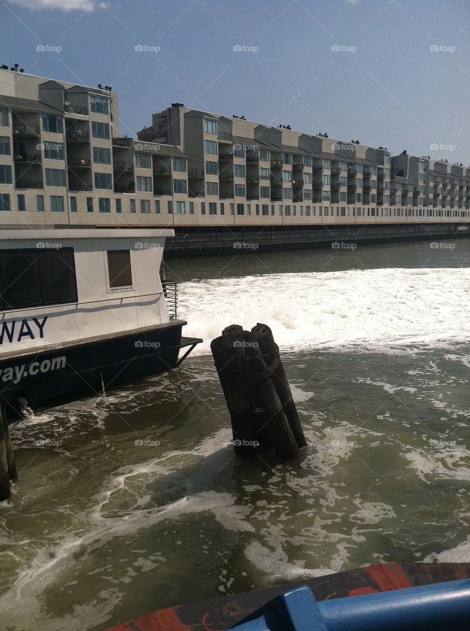 Ferry whitewater churn