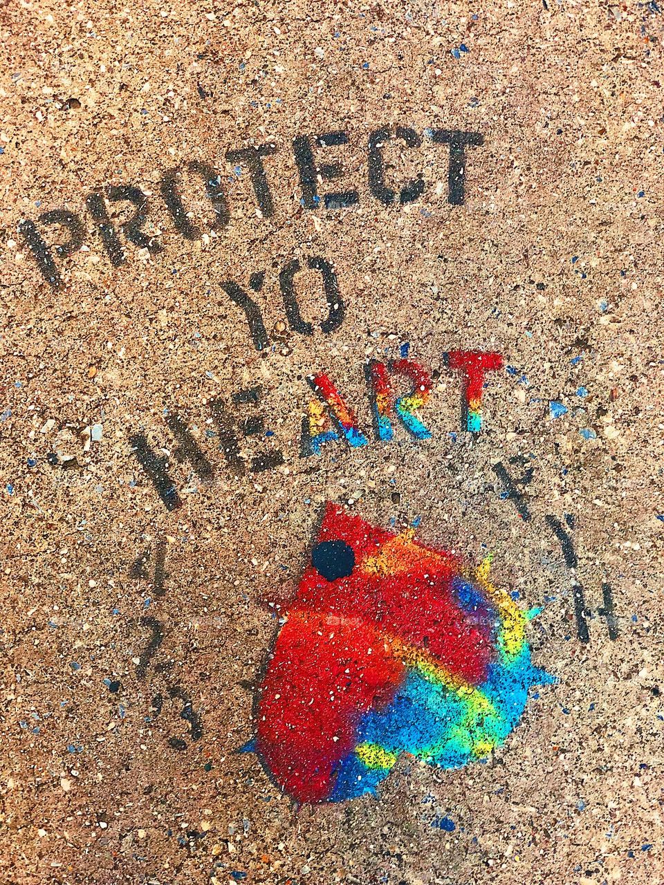 Protect your heart, graffiti in Miami, street art in Florida 