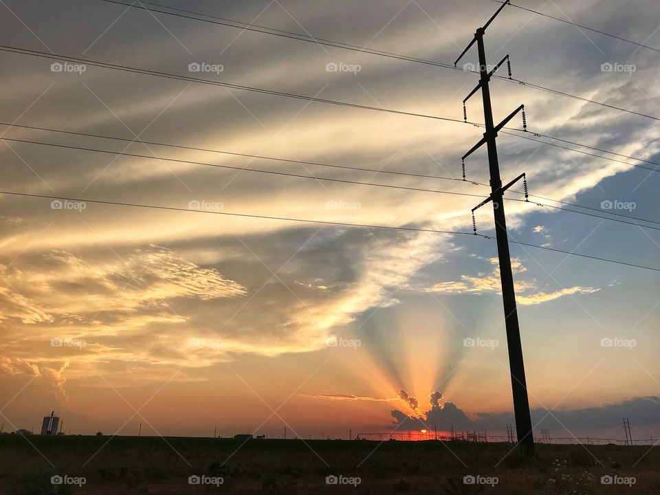 west Texas sunset