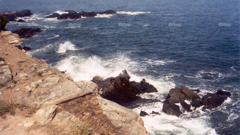 Rocky coast of Maine. Rocky coast of Maine