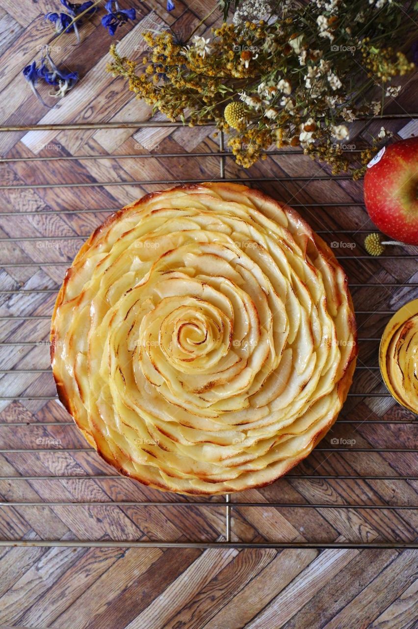Apple tart fall baking 