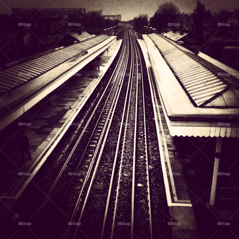 Transportation System, Railway, No Person, Train, Monochrome