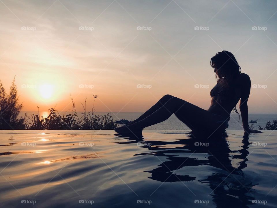 Sunset. Phi phi islands. Thailand