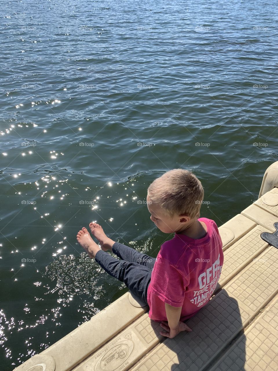Boy on the dock 