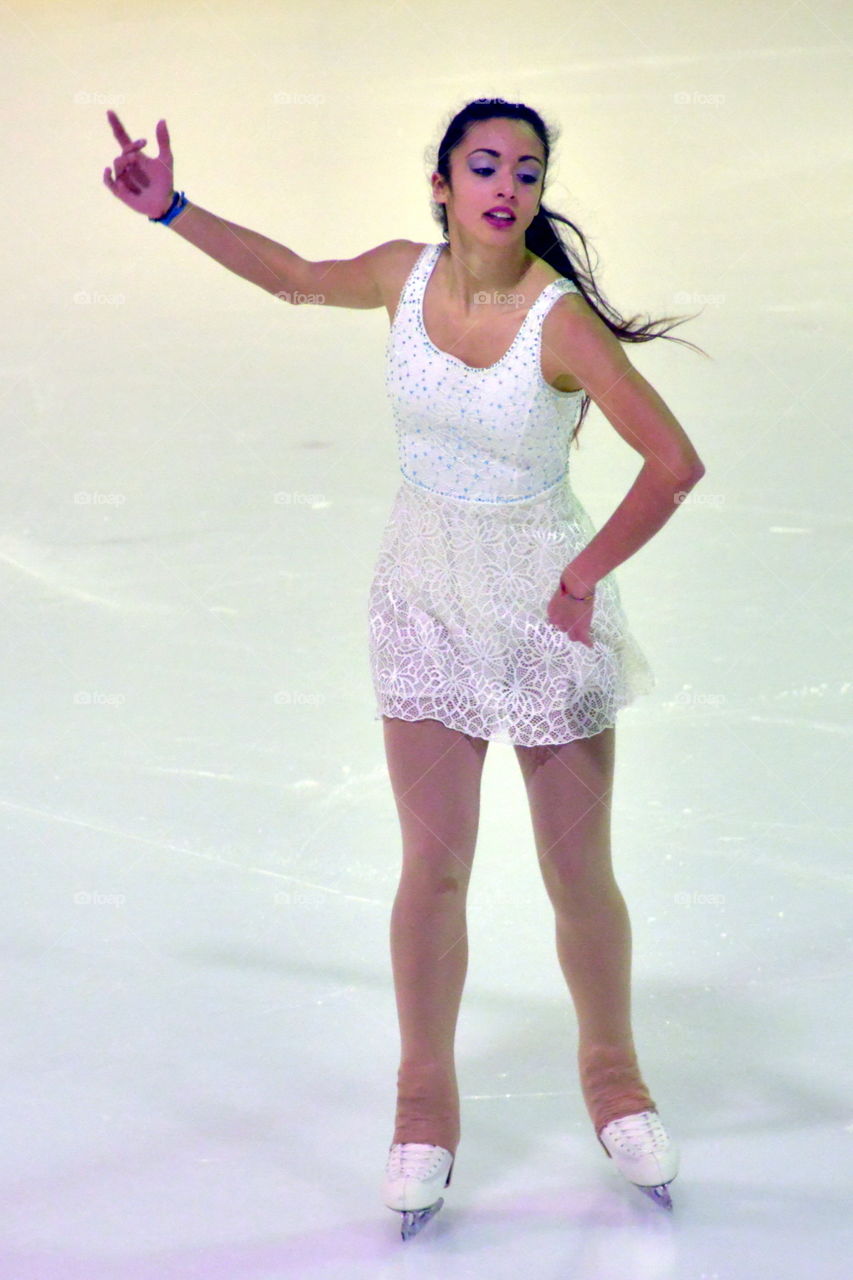 ice dancing. ballerina