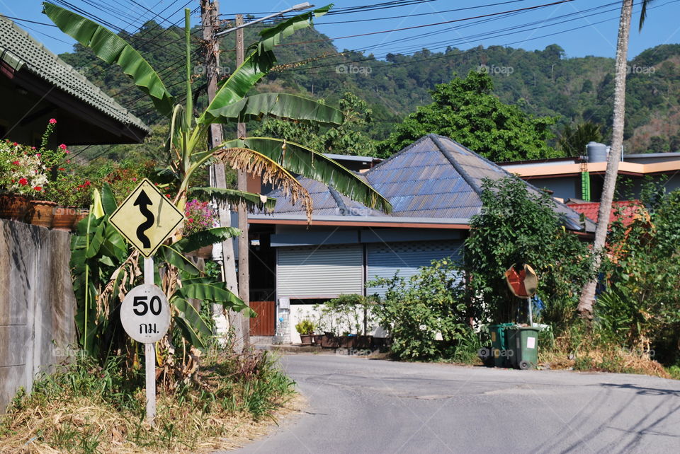A village in Thailand