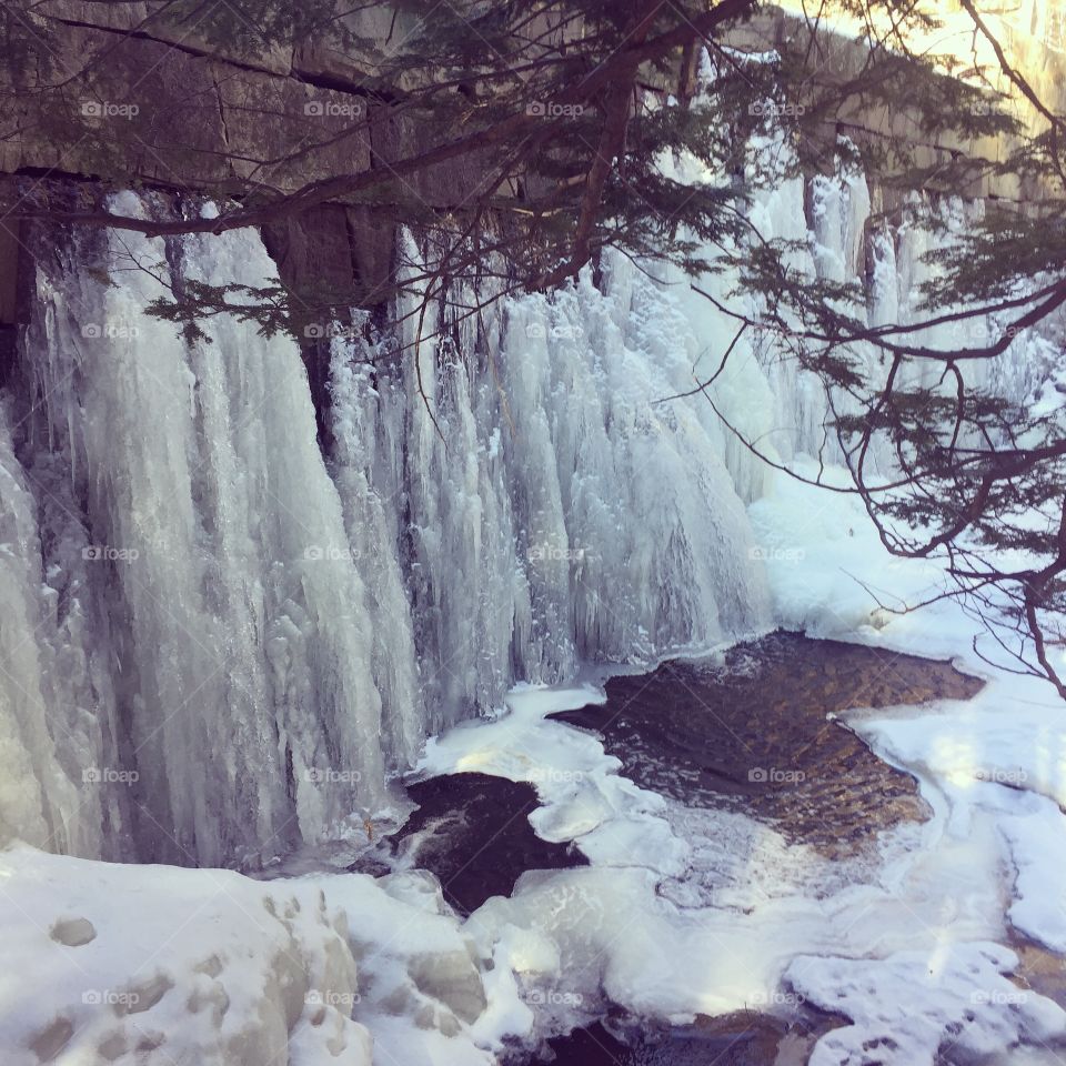 Winter waterfall