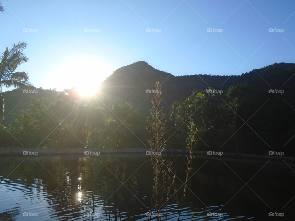 Shizen, noboru taiyō, kireinasora, fūkei.