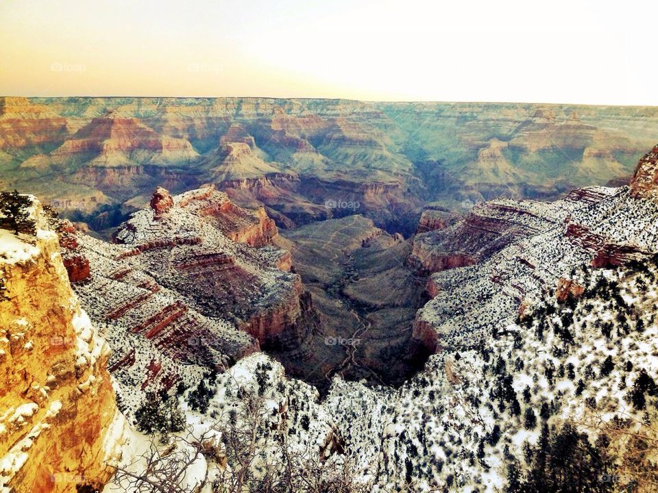 Snowy Grand Canyon