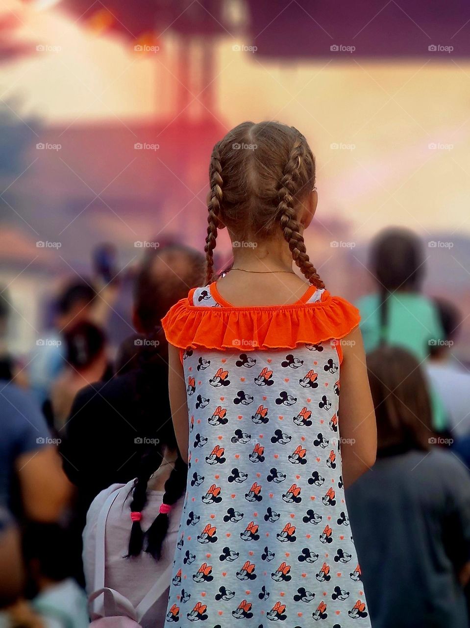 little girl at concert