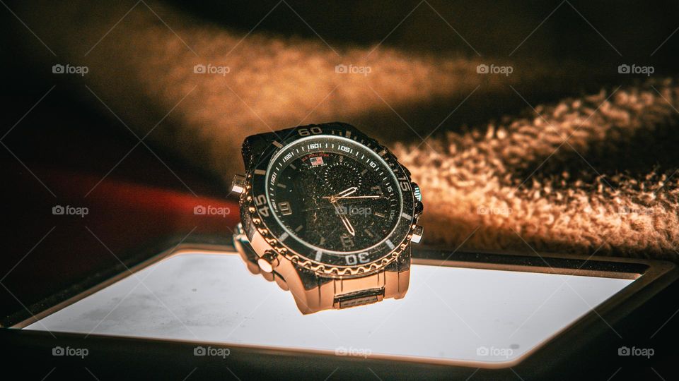 Watch on-top of mood light.