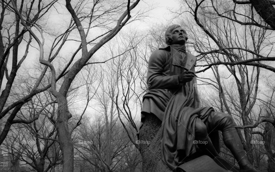 The statue. This photo was taken when I was traveling around NYC