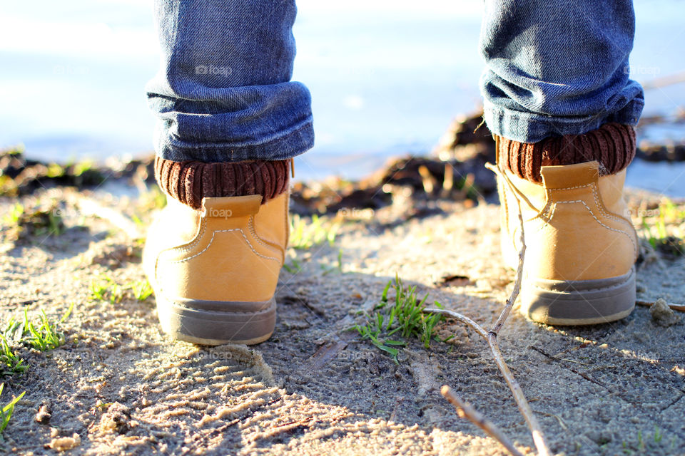 Man, people, child, feet, baby feet, boots, boots, children's shoes, sport, nature, rest, walk, landscape, still-life, grass, city, Belarus, Minsk, Gomel