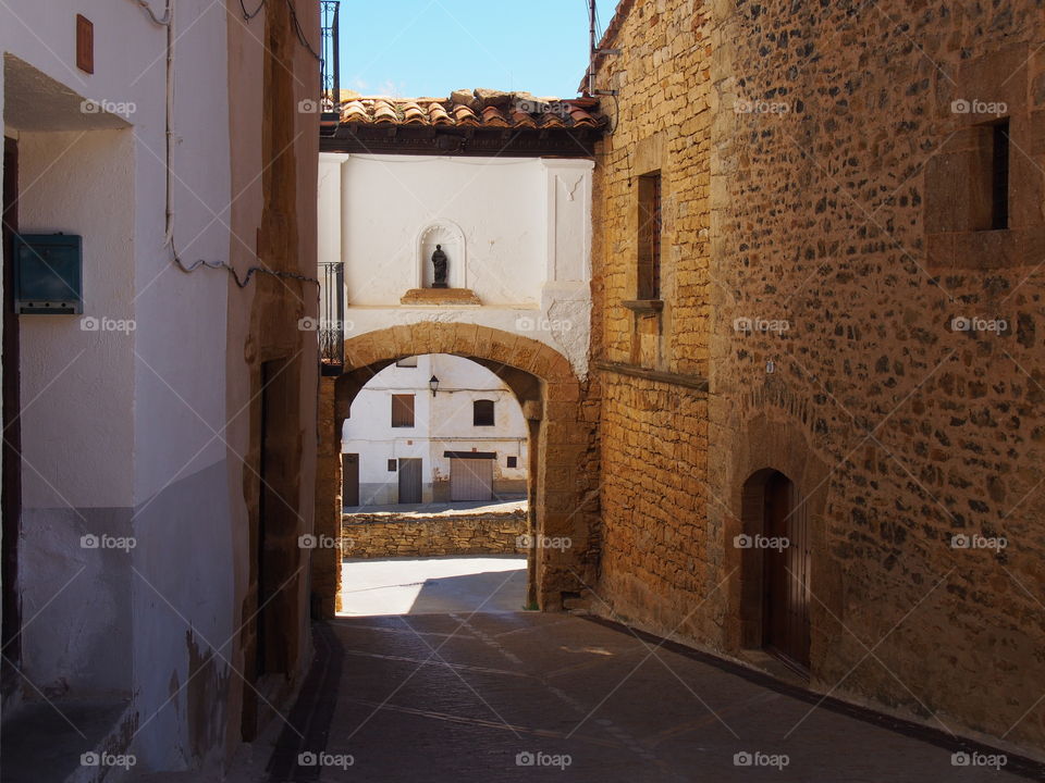 Village of teruel in spain