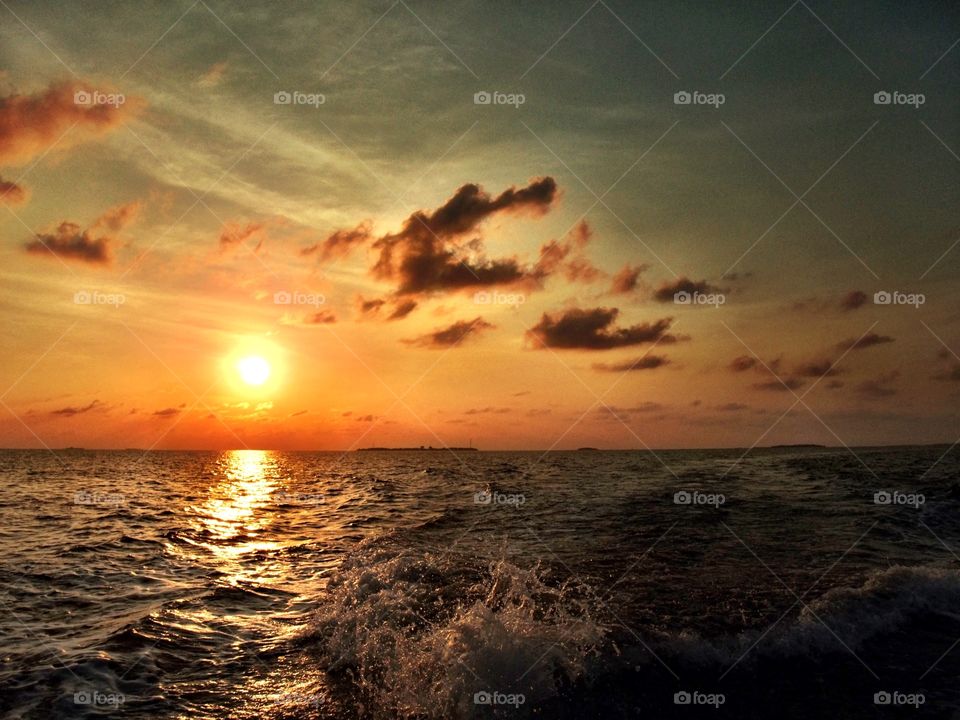 Sunset over the Indian Ocean
