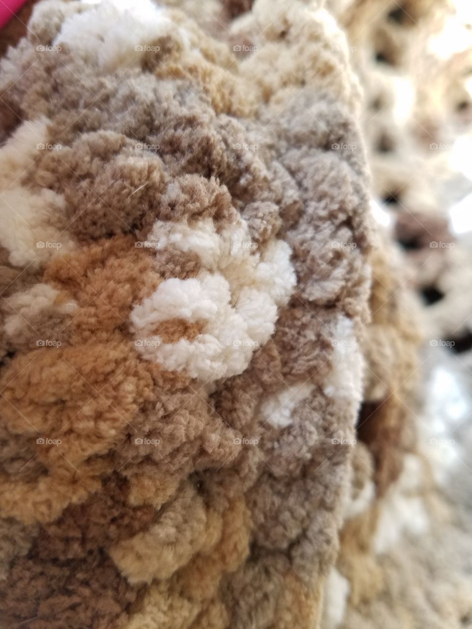 fuzzy crochet blanket