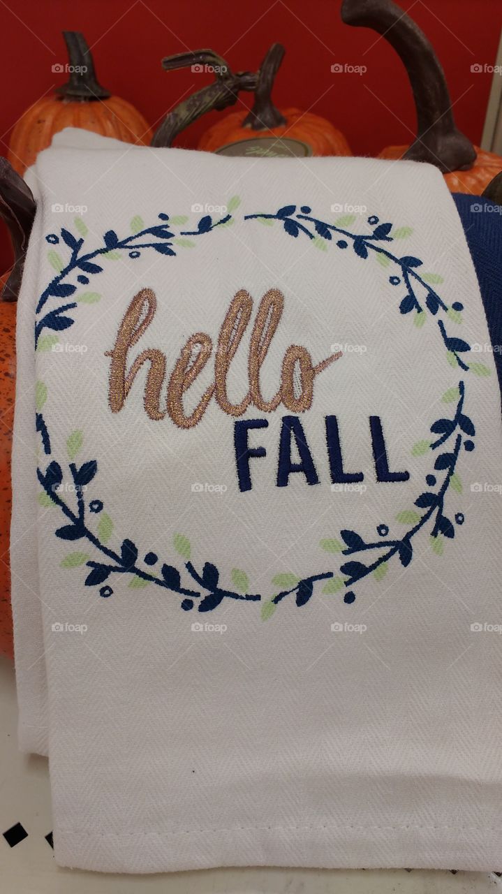 Hello Fall - Dish Towels