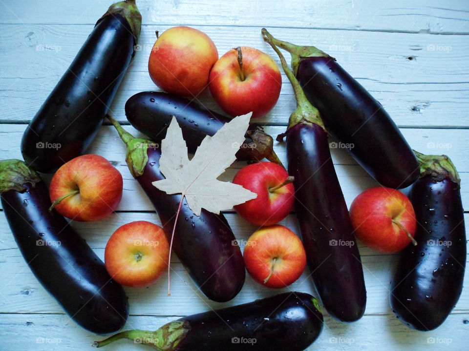 harvest of vegetables