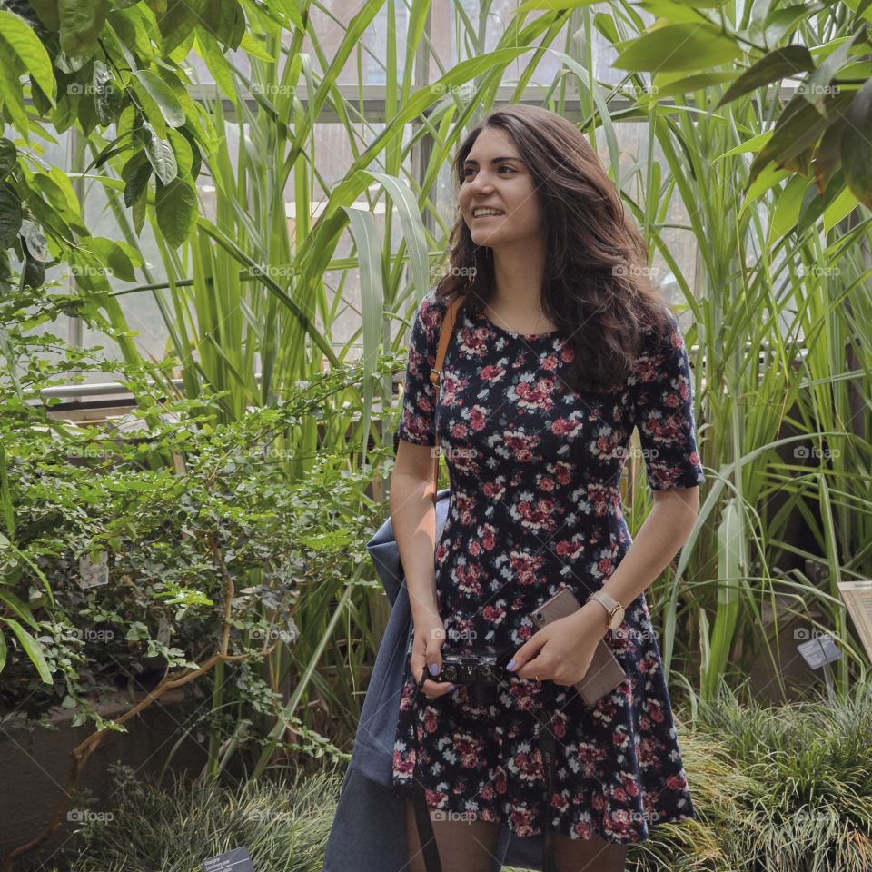 Exploring nature. Taken in Montreal, photo of myself. Botanical gardens