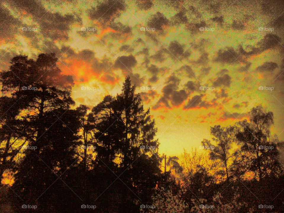 clouds sun autumn dawn by nakoda