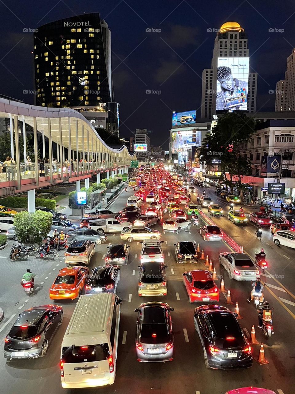 Nighttime in the city