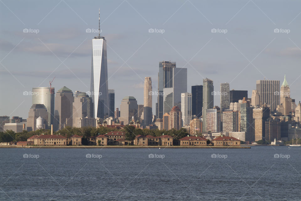 NYC skyline from liberty state park, nj