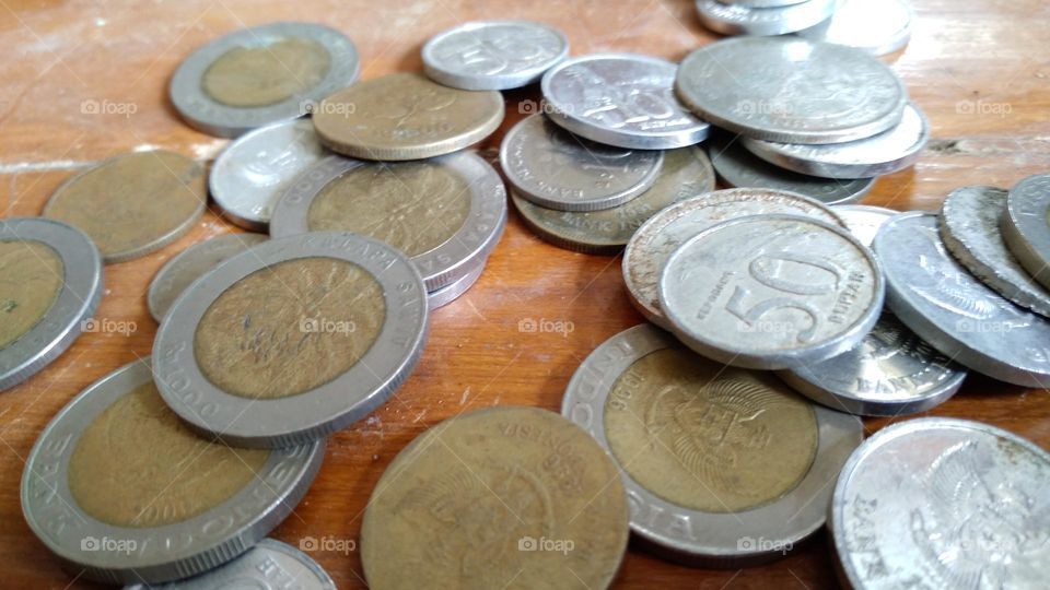 Old coins that are still in storage