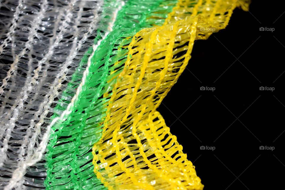 Net , thread, strong, multi colours ,