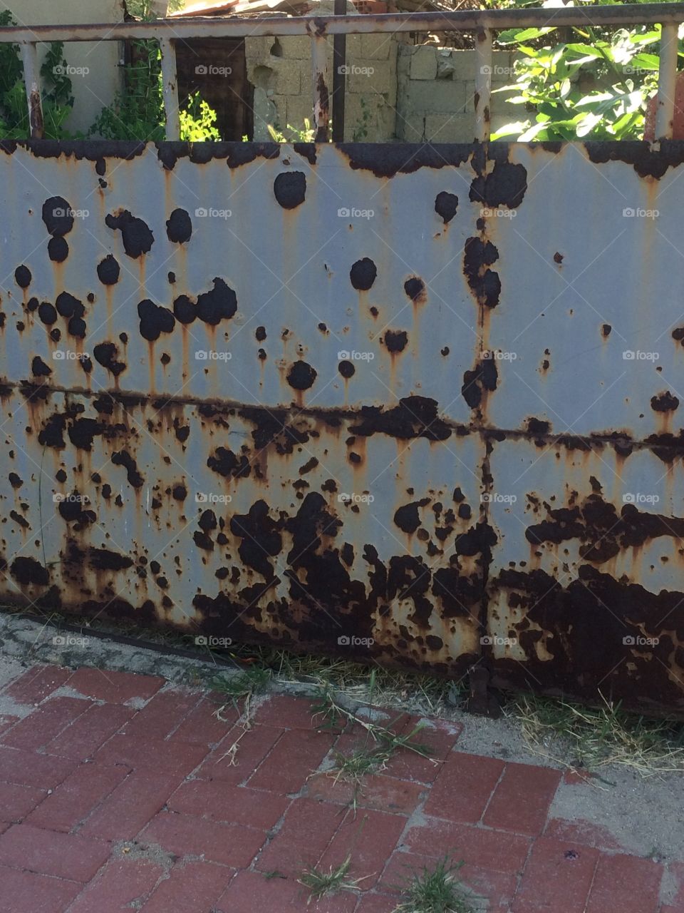 Rusted gate. 