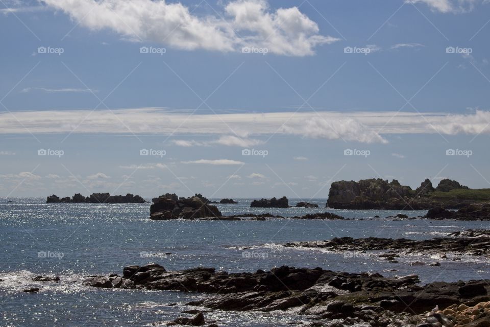 view of the sea from the sea