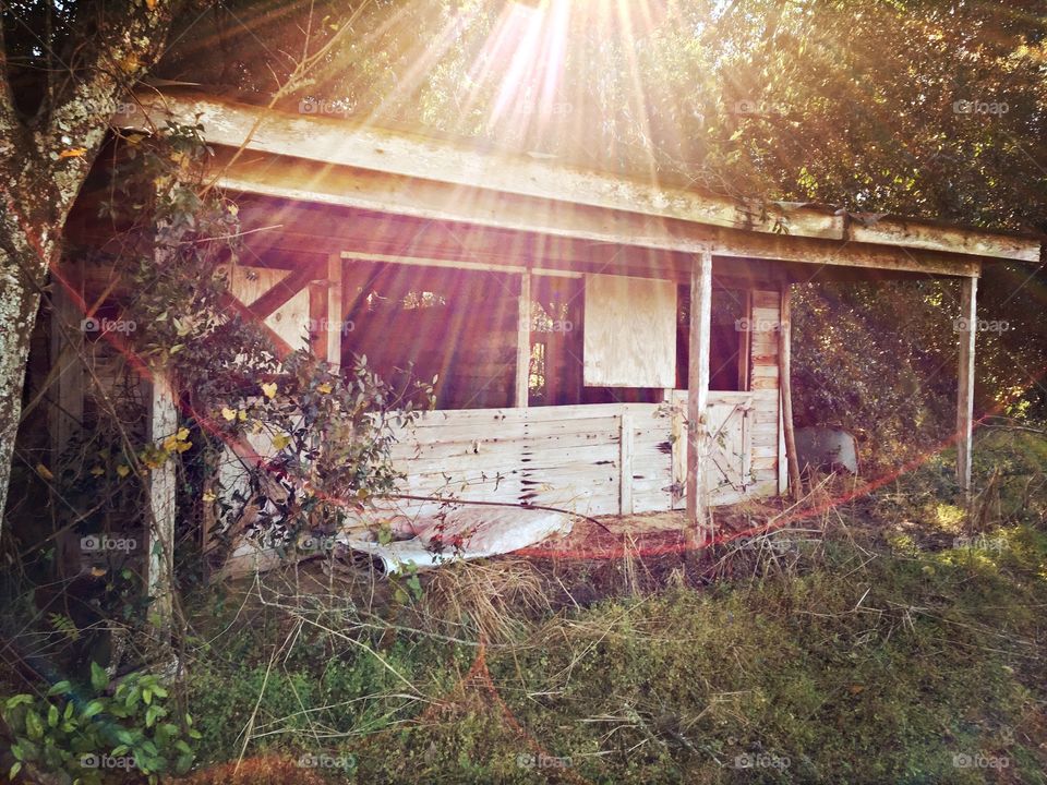 Abandoned old barn