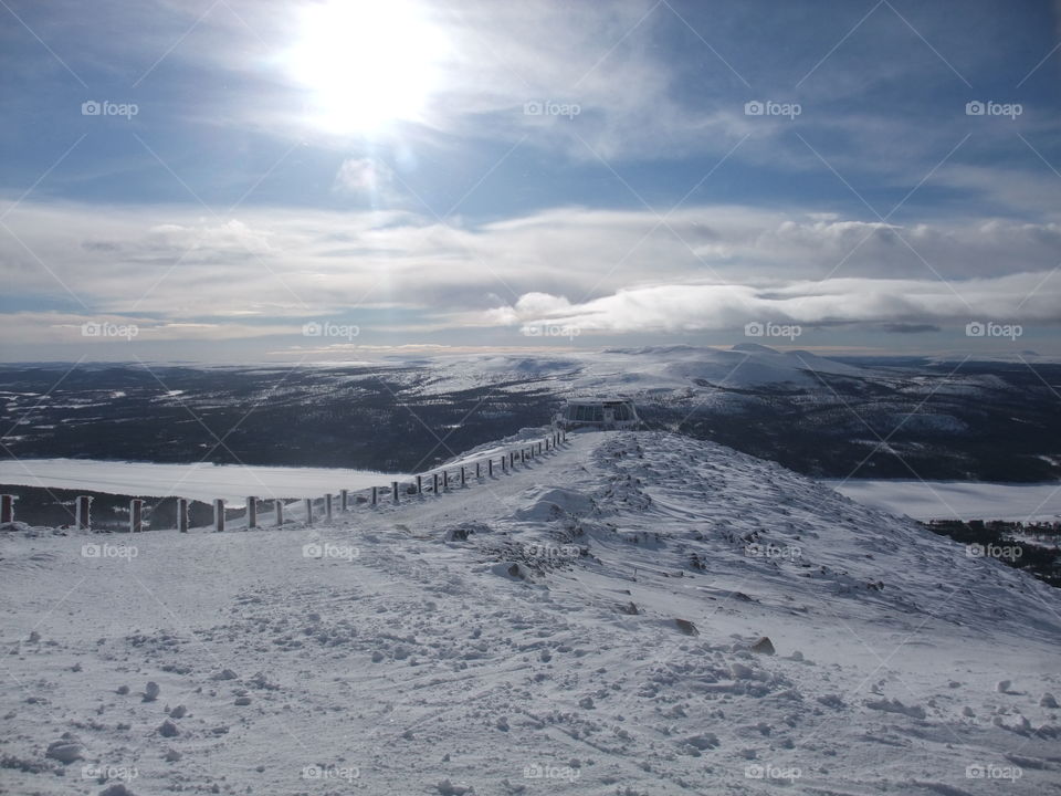 Winter mountain landscapes