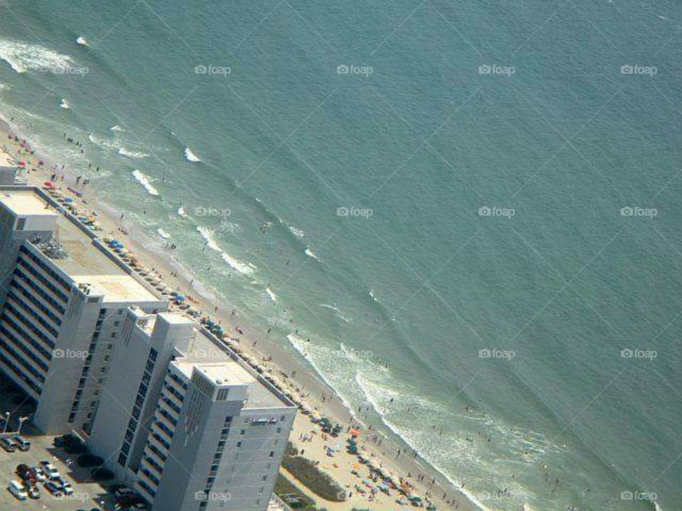 aerial view of Myrtle Beach