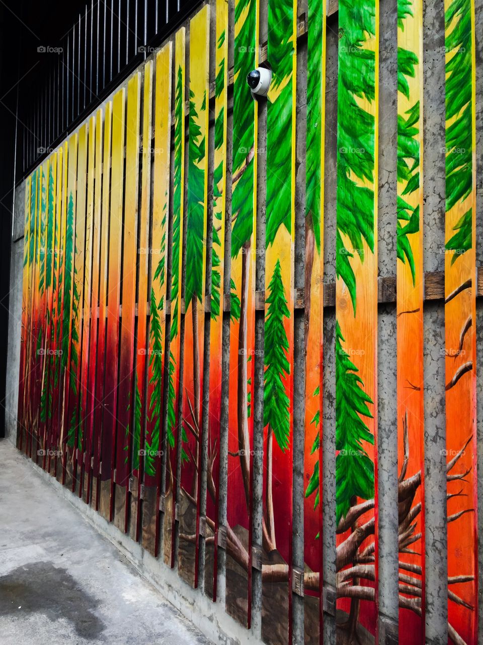 A different perspective on a local art installation at the community centre in Abbotsford, British Columbia 