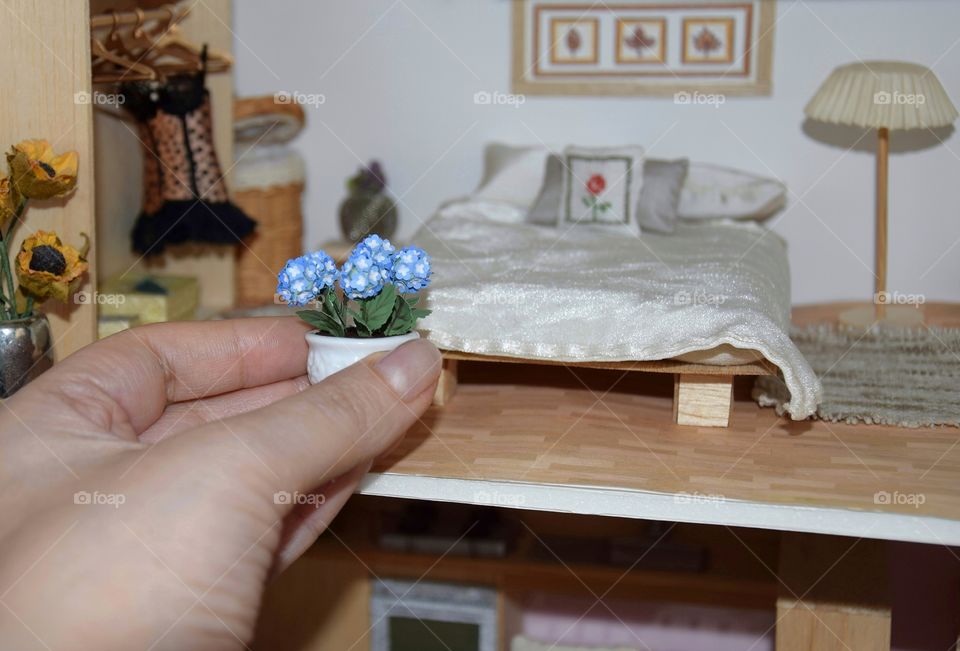 Handmade miniature doll house